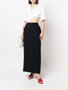 chanelpre-owned CHANEL Pre-Owned 1998s high waist rok - Blauw