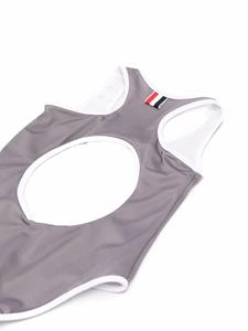 thombrownekids Thom Browne Kids Badpak met 4 strepen - Grijs