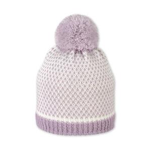 Sterntaler Gebreide muts met pompon patroon ecru