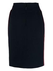 chanelpre-owned CHANEL Pre-Owned 1980s high waist rok - Blauw