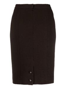 chanelpre-owned CHANEL Pre-Owned High waist kokerrok - Bruin