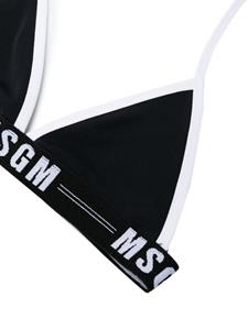 msgmkids MSGM Kids Bikini met logoprint - Zwart