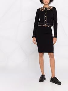 philippplein Philipp Plein Vest met luipaardprint - Zwart
