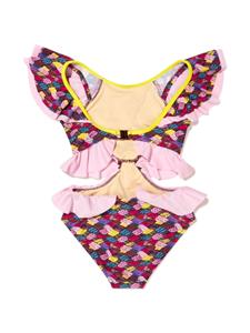 nessibyrdkids Nessi Byrd Kids Badpak met uitgesneden detail - Roze