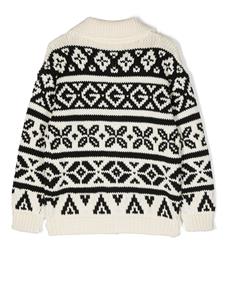guccikids Gucci Kids Vest met jacquard - Beige