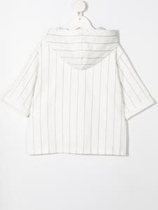 brunellocucinellikids Brunello Cucinelli Kids Hoodie met logopatch - Wit