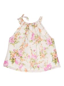 zimmermannkids ZIMMERMANN Kids Top met bloemenprint - Beige