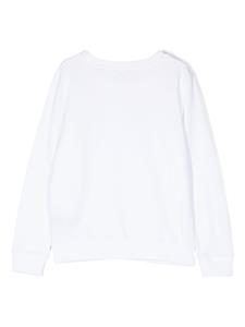 Balmain Kids Sweater met stras logo - Wit