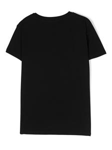 Balmain Kids T-shirt met logoprint - Zwart