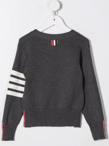 thombrownekids Thom Browne Kids Vest met gestreepte mouwen - Grijs