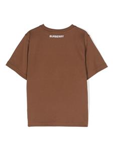 burberrykids Burberry Kids Geruit T-shirt - Bruin