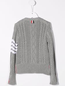 thombrownekids Thom Browne Kids Kabelgebreid vest - Grijs