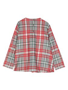 ilgufo Il Gufo Geruite blouse - Grijs
