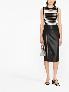 blancavita Blanca Vita Rok met split - Zwart