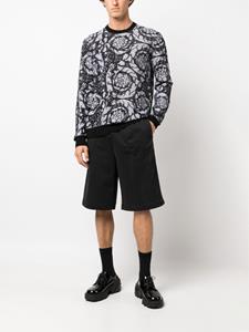 Versace Trui met barokpatroon - Zwart