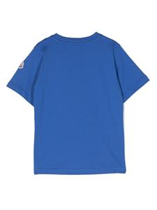 Moncler Enfant T-shirt met logoprint - Blauw