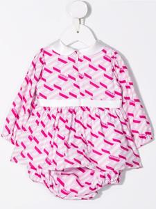 versacekids Versace Kids Jurk met geometrische print - Roze