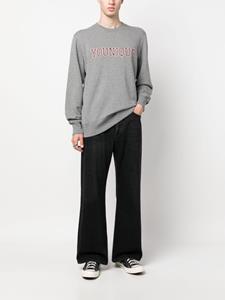 goldengoose Golden Goose Sweater met logoprint - Grijs