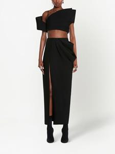 Alexander McQueen Asymmetrische maxi-rok - Zwart