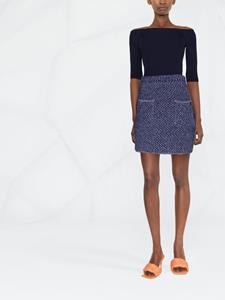 Ferragamo High waist mini-rok - Blauw