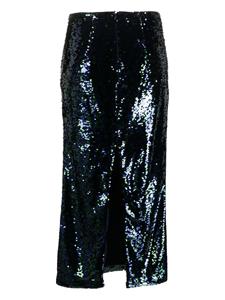chiaraferragni Chiara Ferragni Midi-rok met pailletten - Blauw
