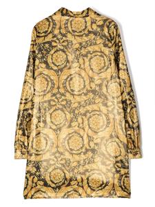 Versace Kids Blousejurk met barokprint - Goud