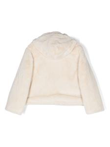moschinokids Moschino Kids Jack van imitatiebont - Wit