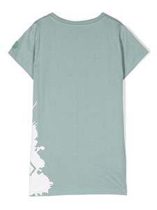 Moncler Enfant T-shirt met logoprint - Groen