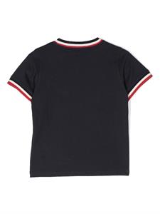 monclerenfant Moncler Enfant Poloshirt met gestreepte afwerking - Blauw