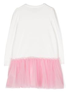 Monnalisa Tulen jurk - Wit