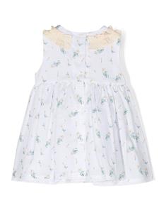 Patachou Jurk met bloemenprint - Wit