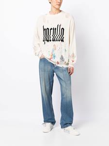 Haculla Sweater met logoprint - Wit