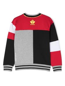 dsquared2kids DSQUARED2 KIDS Sweater met colourblocking - Zwart