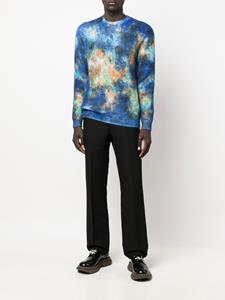 robertocollina Roberto Collina Trui met tie-dye effect - Blauw