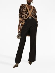dolce&gabbana Dolce & Gabbana Vest met luipaardprint - Bruin