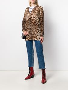 dolce&gabbana Dolce & Gabbana Vest met luipaardprint - Bruin