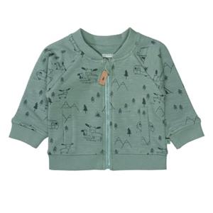 Staccato Sweat jacket licht green gedessineerd
