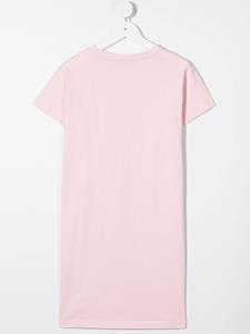 Balmain Kids T-shirtjurk met geborduurd logo - Roze