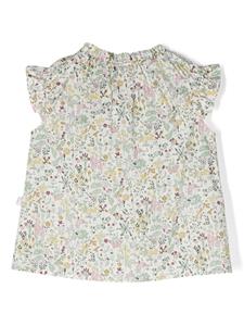 Il Gufo Blouse met bloemenprint - Wit