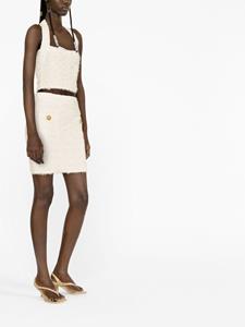 Balmain High waist kokerrok - Beige