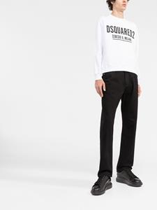 Dsquared2 Sweater met logoprint - Wit