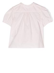 Bonpoint Adele Gestreepte blouse - Beige