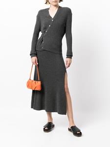cashmereinlove Cashmere In Love Ribgebreid vest - Grijs