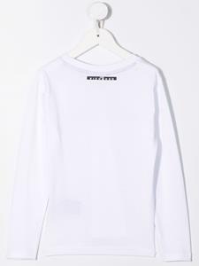 johnrichmondjunior John Richmond Junior T-shirt met logoprint - Wit