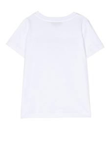 balmainkids Balmain Kids T-shirt met logo - Wit