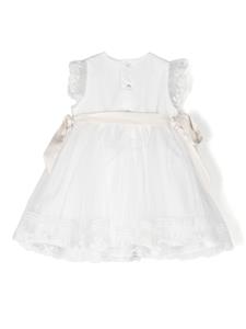 AMAYA Jurk met bloemenpatch - Wit