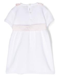 littlebear Little Bear Jurk met ruchekraag - Wit