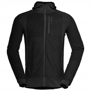 Norrøna - Falketind Alpha120 Zip Hood - Fleecevest, zwart