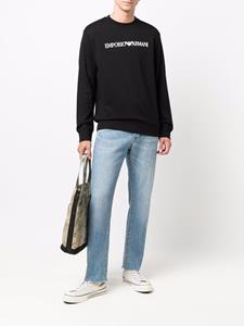 Emporio Armani Sweater met logoprint - Zwart