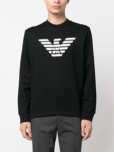 emporioarmani Emporio Armani Sweater met logoprint - Zwart